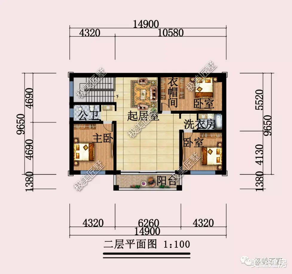 |对称设计的小宅，经典二层简欧别墅，喜欢不要错过