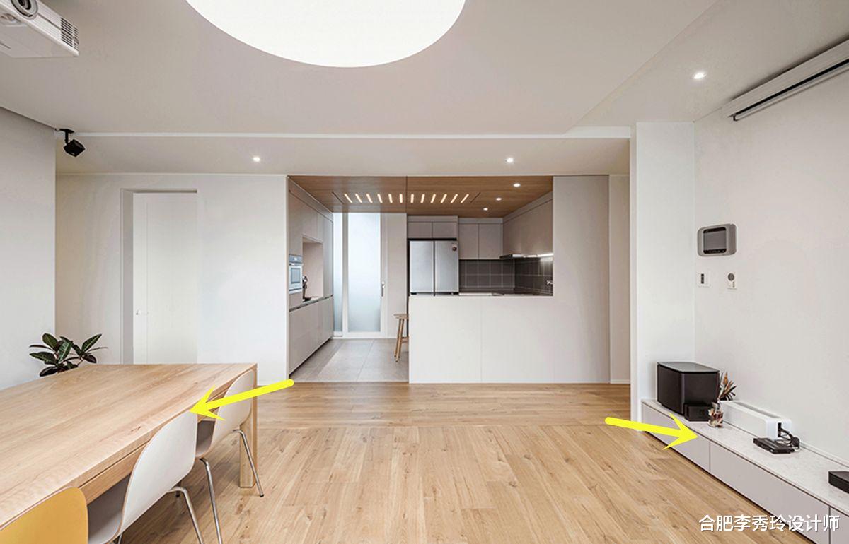 合肥李秀玲设计师|传统布局浪费面积,不如“穷装”舍弃客厅,用餐桌椅替代沙发茶几