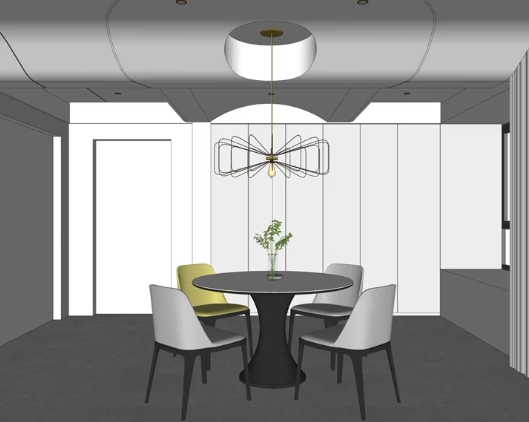 餐厅T型梁不一样的设计方案，建议收藏！