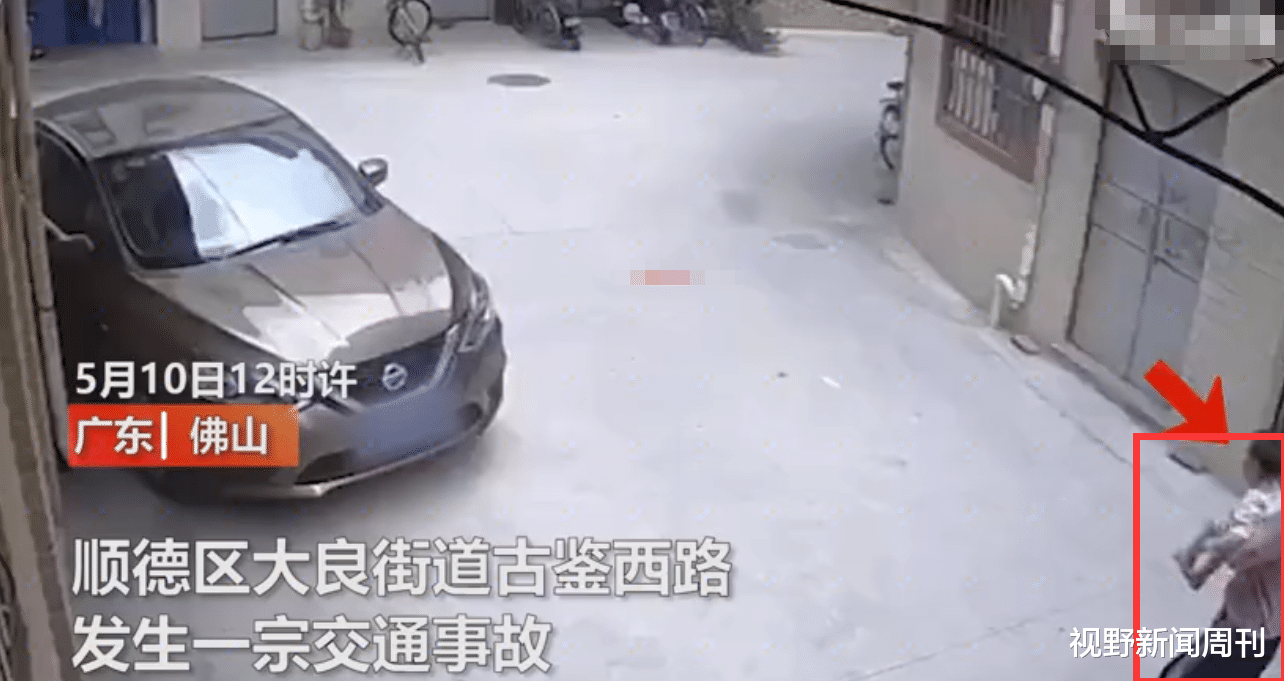 視野新聞周刊 廣東一女子將幼童放路中央，10秒后被轎車碾壓，隨后女子抱起孩子搖晃