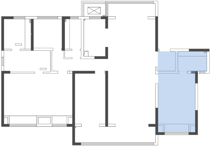 平层案例丨224㎡简约轻奢大宅设计，1个户型N种解决方案！