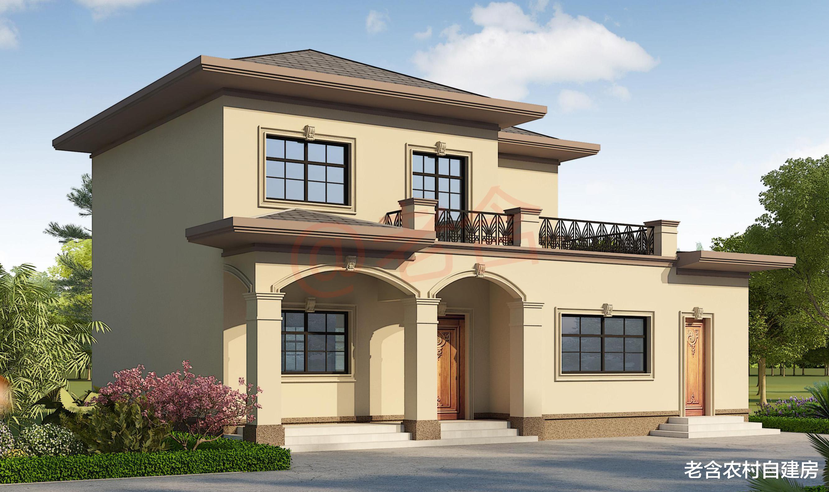 收集了5款农村自建房设计图,造型各有各的特色,造价均20万左右