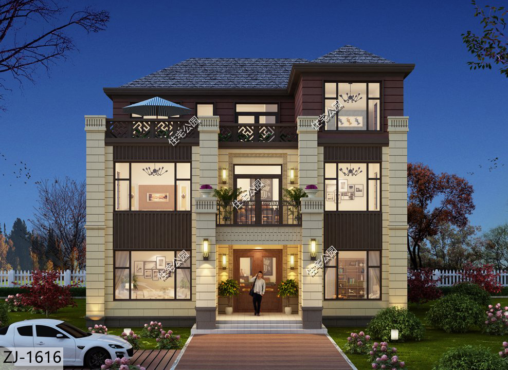 |农村房子想要上档次，不妨设计一个旋转楼梯，3套图纸来教你