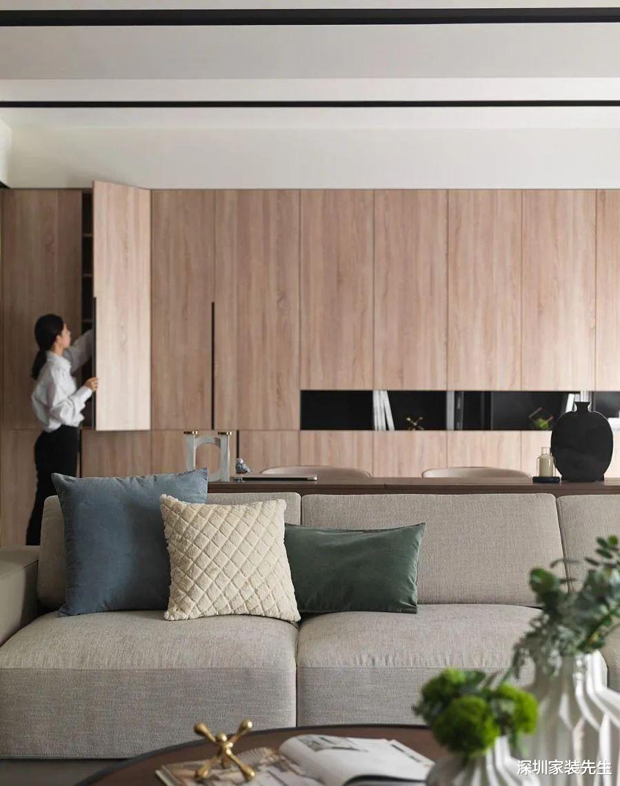 露营|160㎡大户型,简约现代风,搭配木色家居,自然温馨让人喜爱!