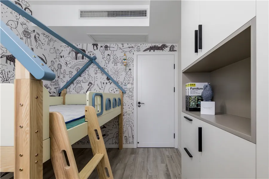 80㎡两室暗厨暗卫暗厅,打造童心之家