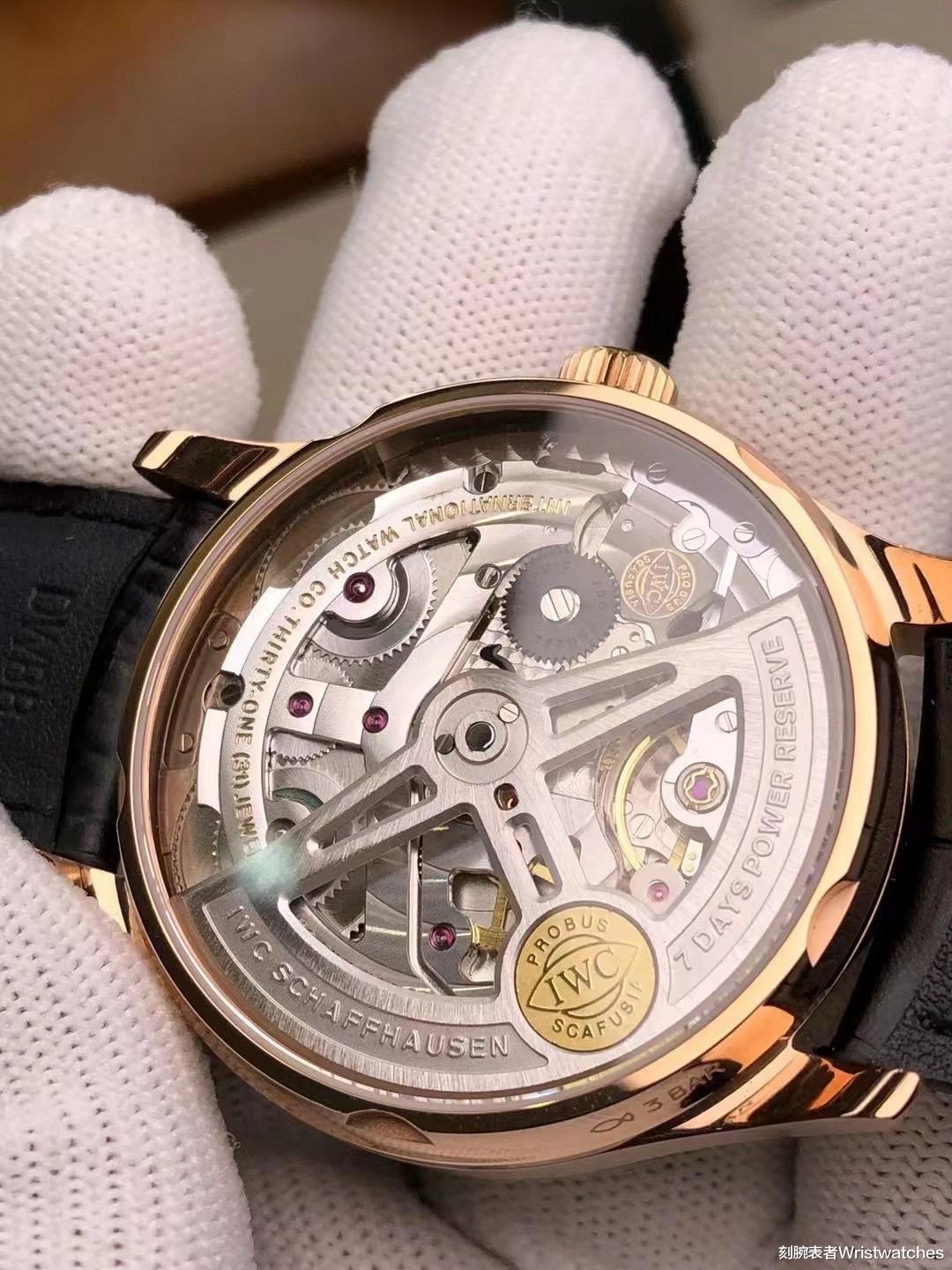 刻腕表者Wristwatches ZF厂万国葡七V5版本玫瑰金灰面复刻表做工怎么样？