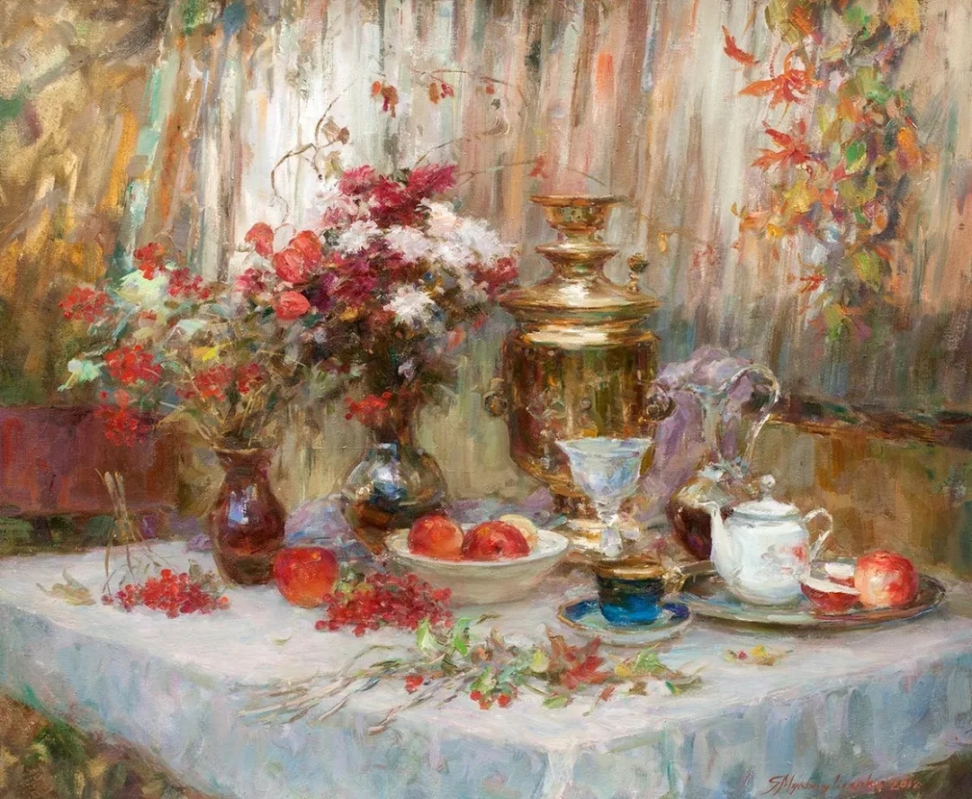 清泉永长流 雅韵网---色彩浓郁的油画