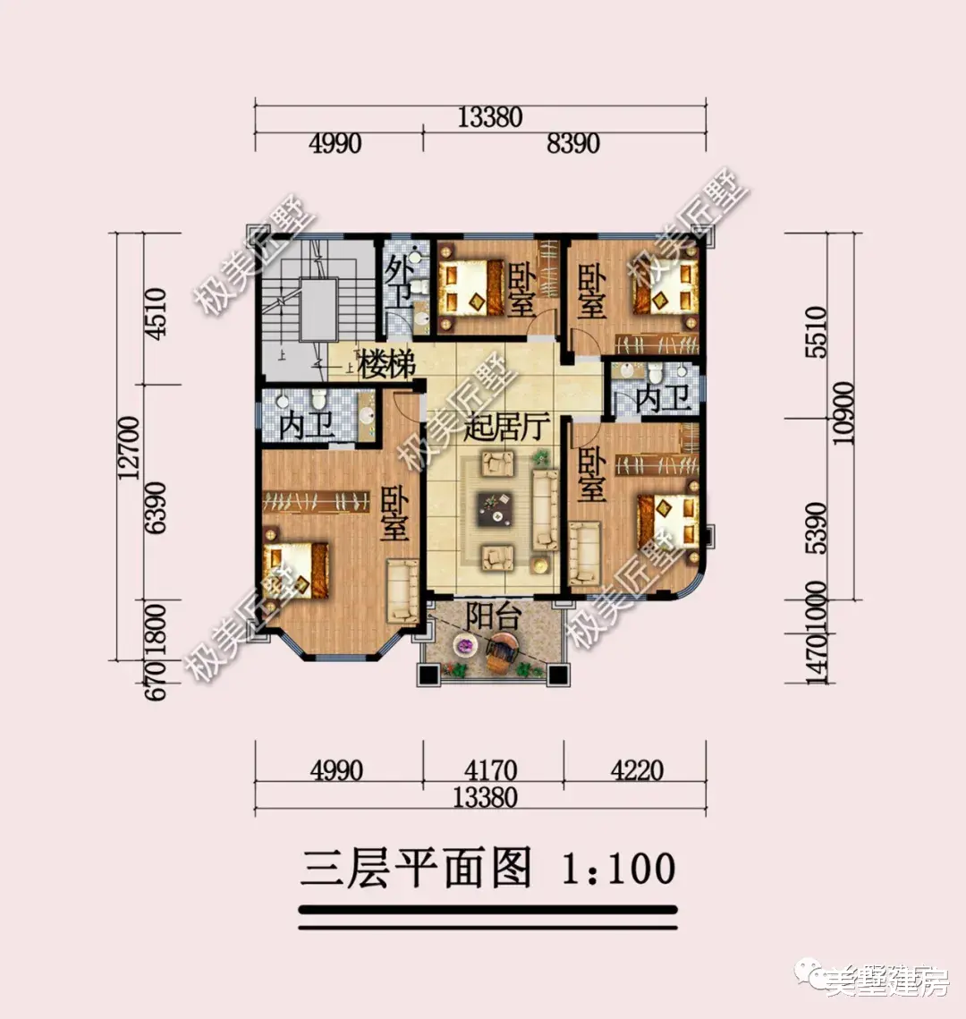 别墅|家里人口多只有一块宅基地怎么办？四层大别墅来帮忙，喜欢别错过