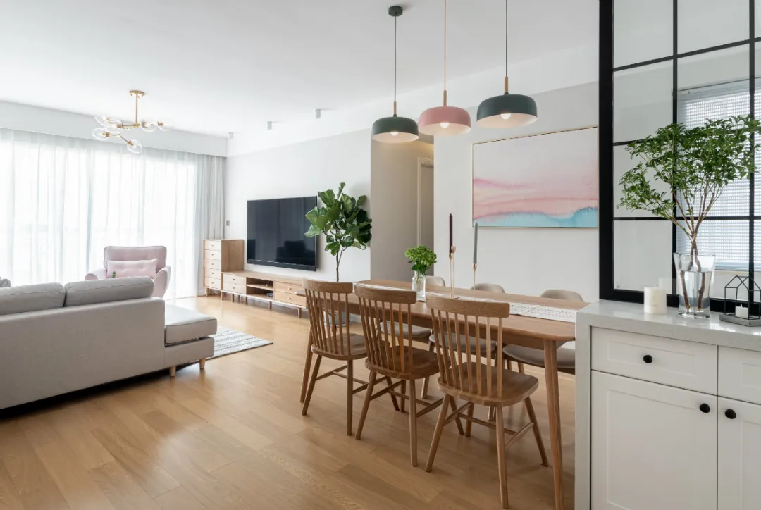 125㎡暖色调北欧风,活泼又不失温馨,家人都很满意!