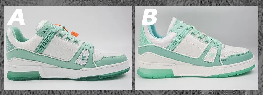 难舍离断|实拍奢侈品大牌trainer运动鞋细节对比,比阿迪耐克讲究,鉴定点更多