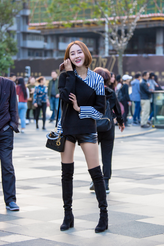 几多小雨云|这么好的气质,都是长靴带来的,长靴yyds