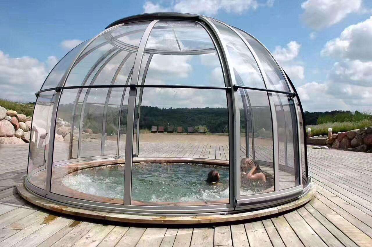 我家要是有个院子或露台，一定装这种阳光房，造型漂亮不占地