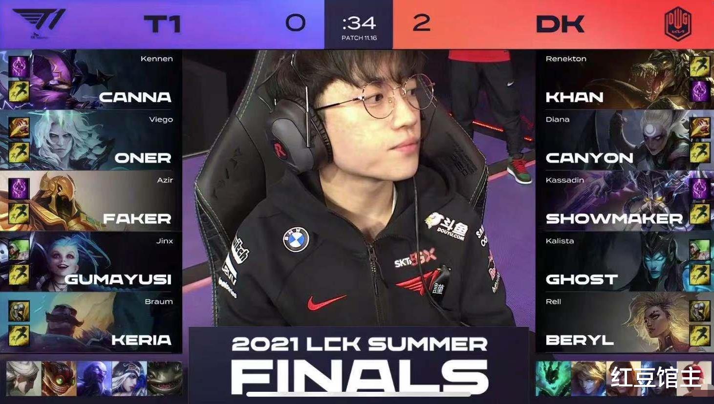 t1|Faker十冠梦被Showmaker击碎！一手冥车把自己送回家，DK横扫T1三连冠