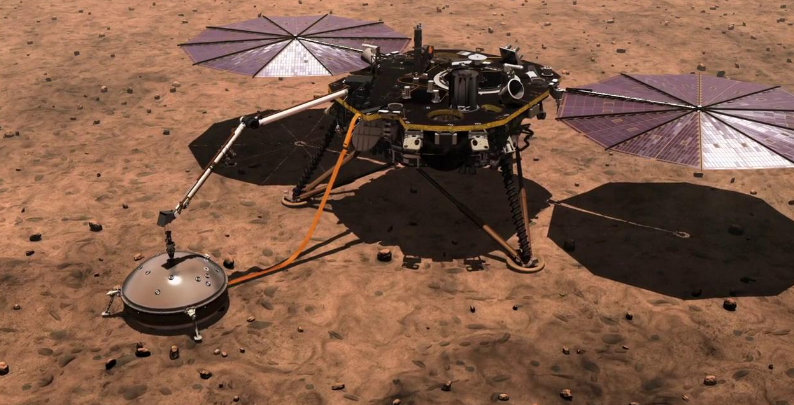 NASA:鼹鼠挖不动了?洞察号火星车出马