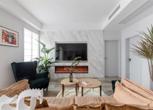 89平现代风二居室,整个空间充满时尚清新气质