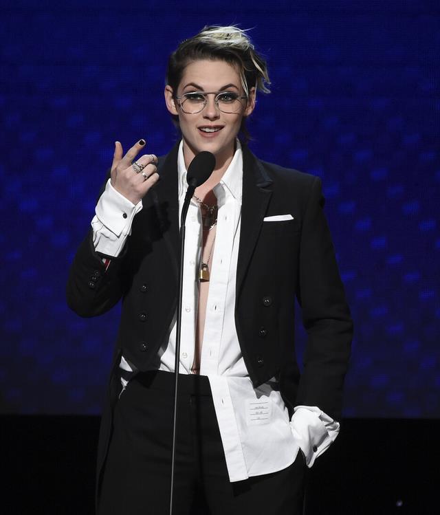 短发|克里斯汀短发造型真飒,颜值身材都没得说,比男人帅,比女人媚