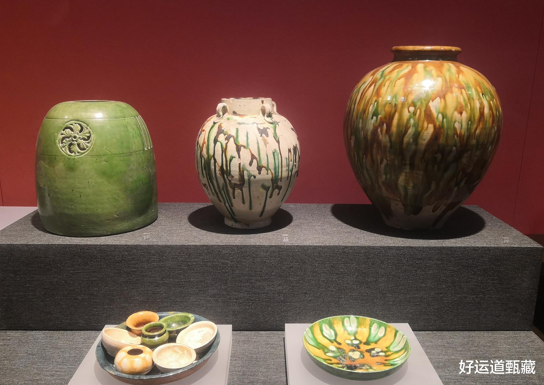 钱币|看起来像是泼墨画,更像是山水画的唐三彩绿松石