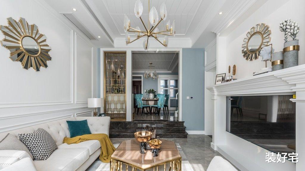 装好宅|256平的别墅装修，家具简洁款式新颖，恰到好处的精致很完美