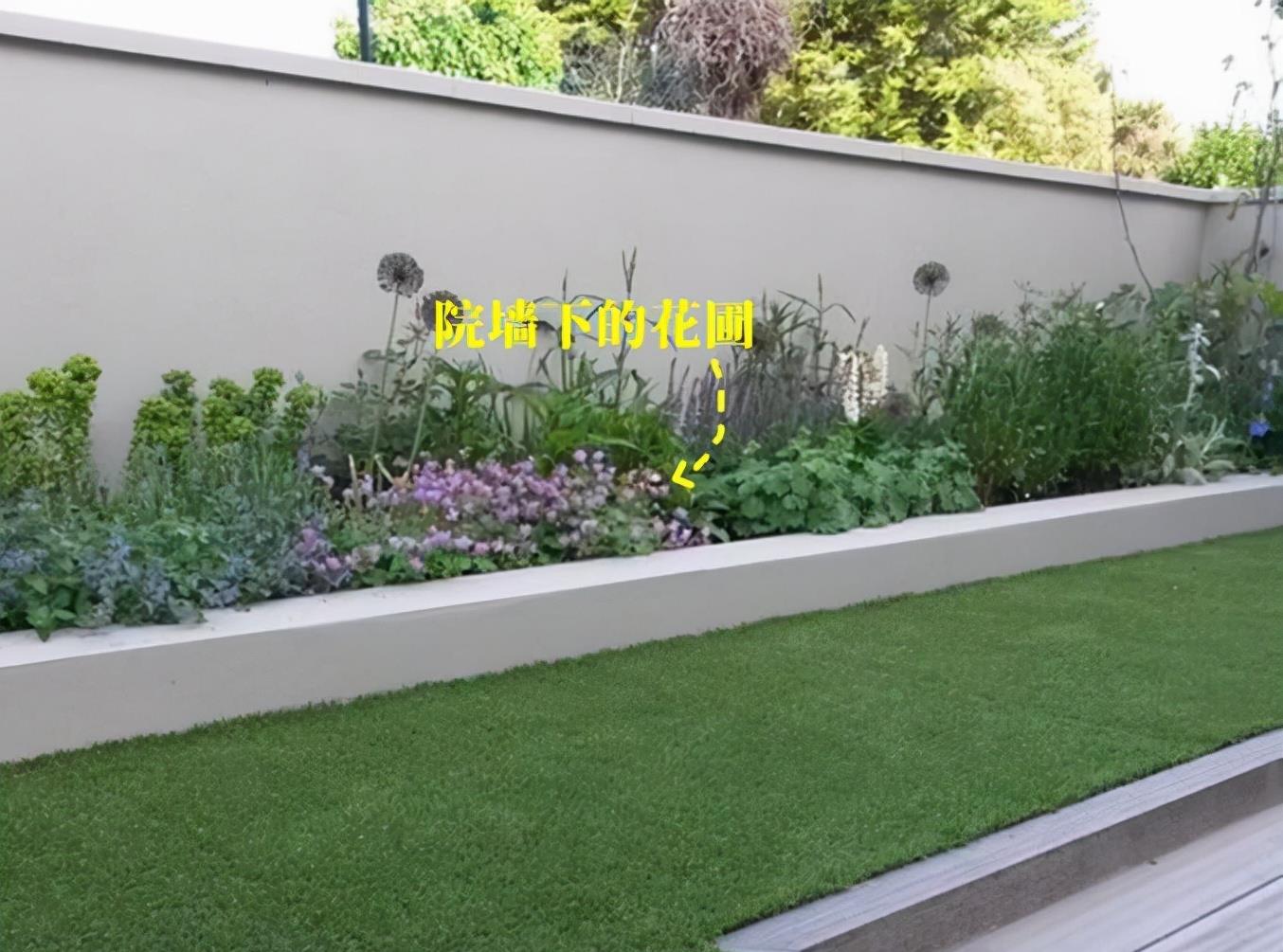 如果我家有个院子,绝对也在院墙下砌个花圃,高40公分精致好打理