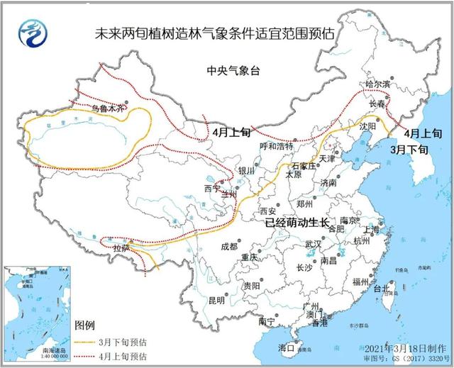 中国气象局 卫星监测沙尘面积达39.8万平方公里！沙尘暴预警持续！