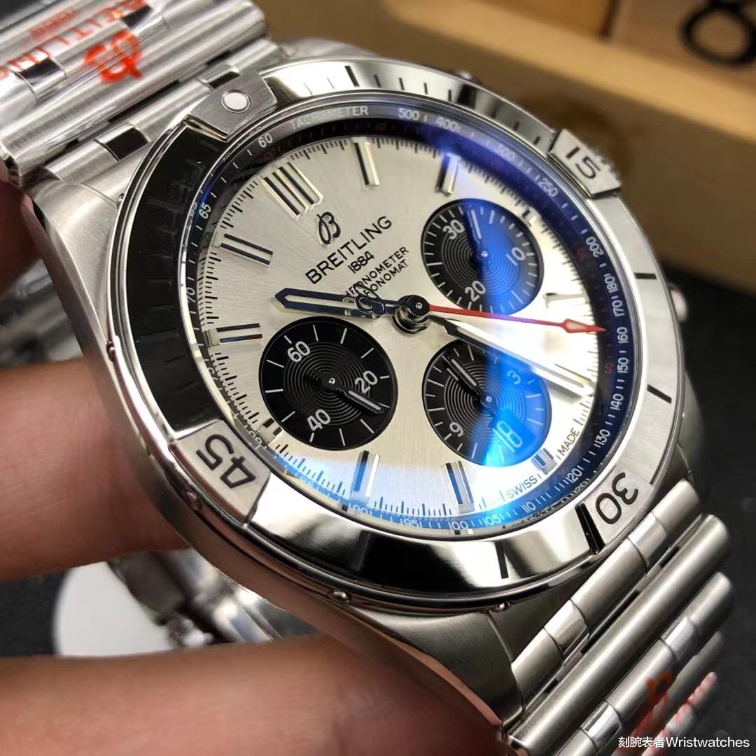 刻腕表者Wristwatches|GF厂百年灵机械计时B01铜色计时腕表细节做工评测！