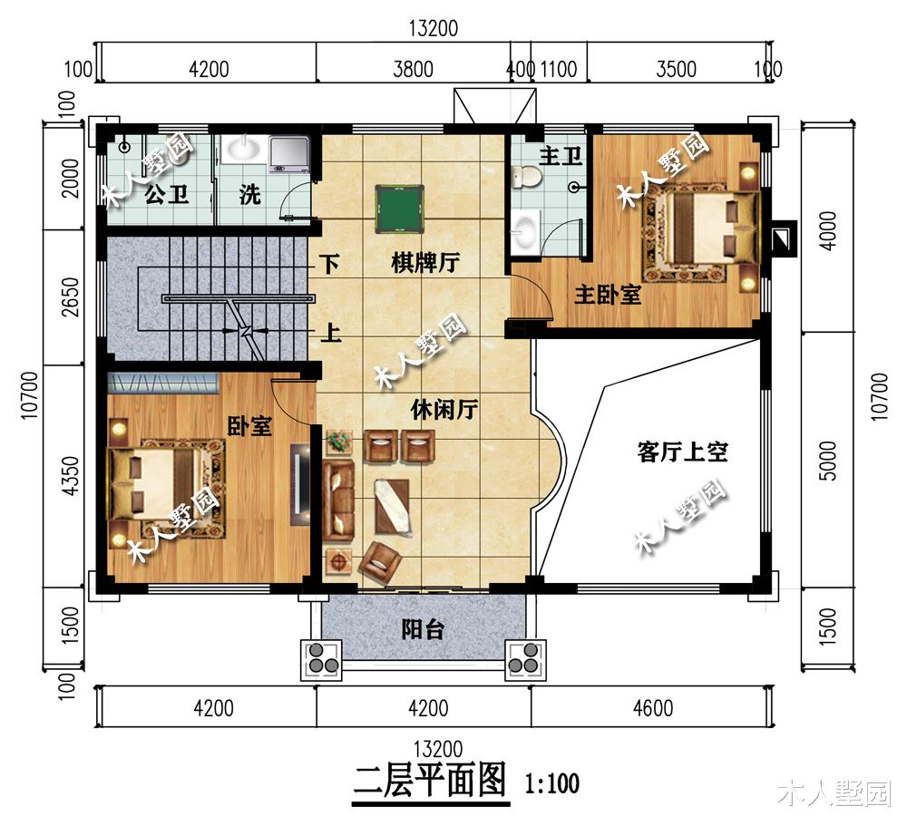 别墅|13.2×10.7米三层别墅，看着真大气，可惜只有5个房间