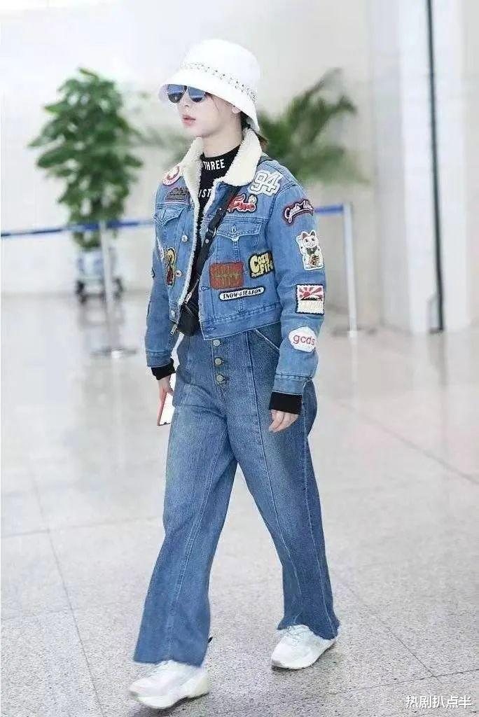 鞠婧祎|牛仔裤别乱穿,鞠婧祎最新彩排照显腿粗,刘亦菲仿佛有“大象腿”