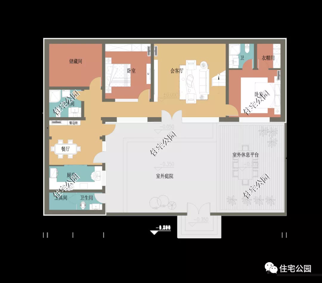 |东西无窗，19×13米清雅中式住宅，这方小院成全你的诗与远方