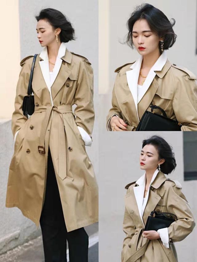 静静时尚达人 这个秋天“风衣”又火了！学会这几个穿搭小思路，简约且耐看