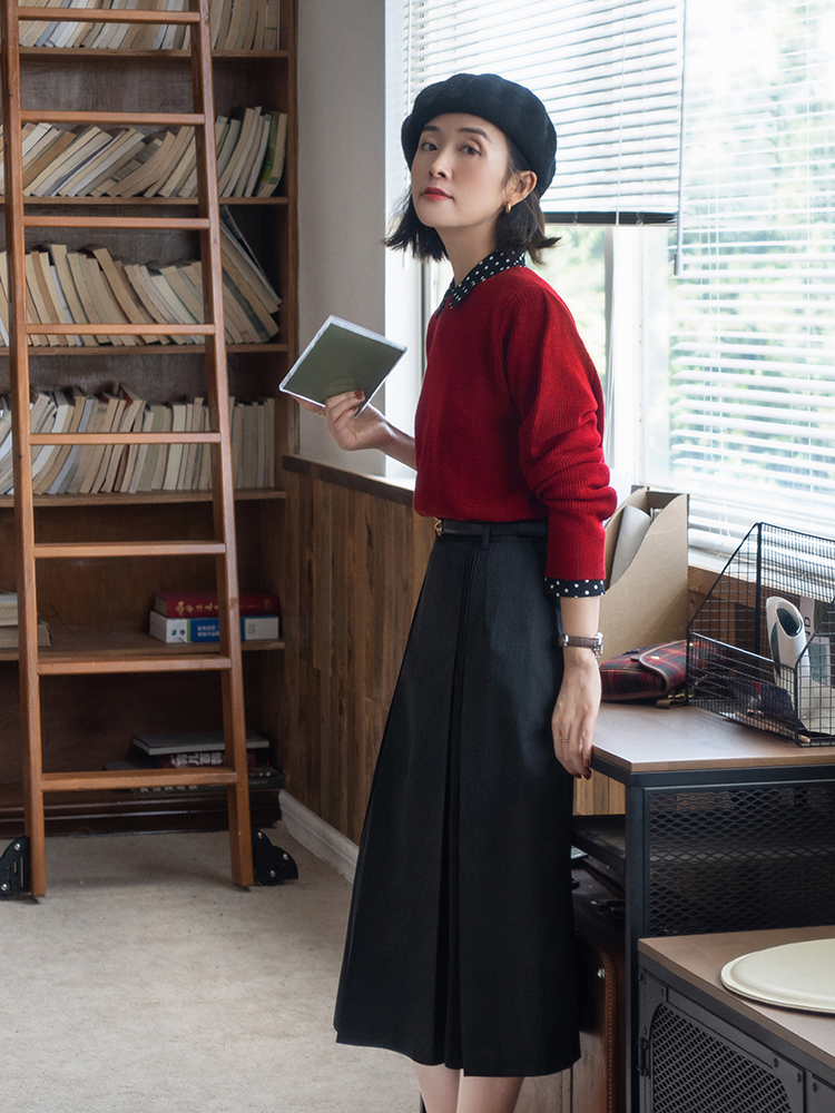 何有强 说实话，你低估了针织毛衣！这几种搭配高级又保暖，适合40岁女人