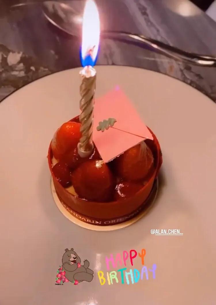 陈乔恩|陈乔恩为小9岁男友庆生，两人贴脸秀恩爱，过二人世界浪漫甜蜜