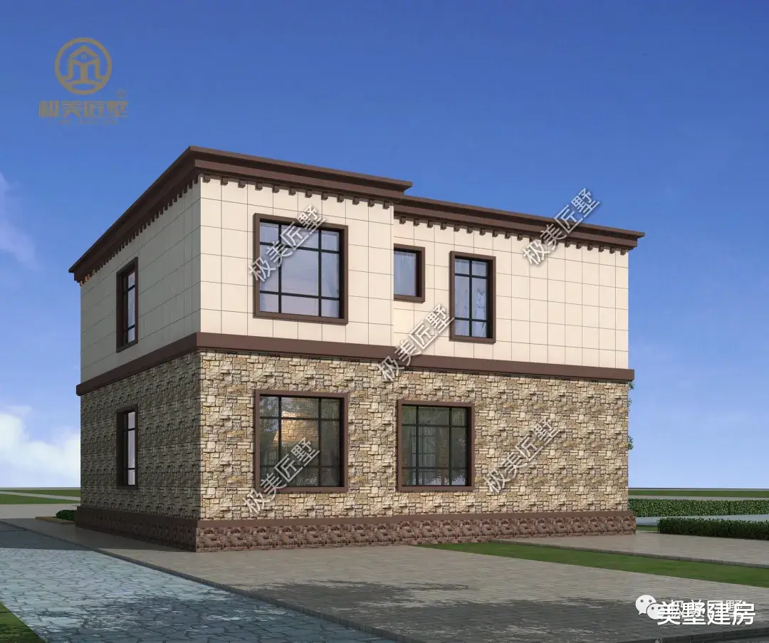 二层清新田园风自建房，看过的人都想回家建一栋！