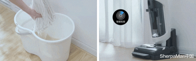 洗地机|美的洗地机推新神器!泡面老干妈被反杀,干湿垃圾一把净