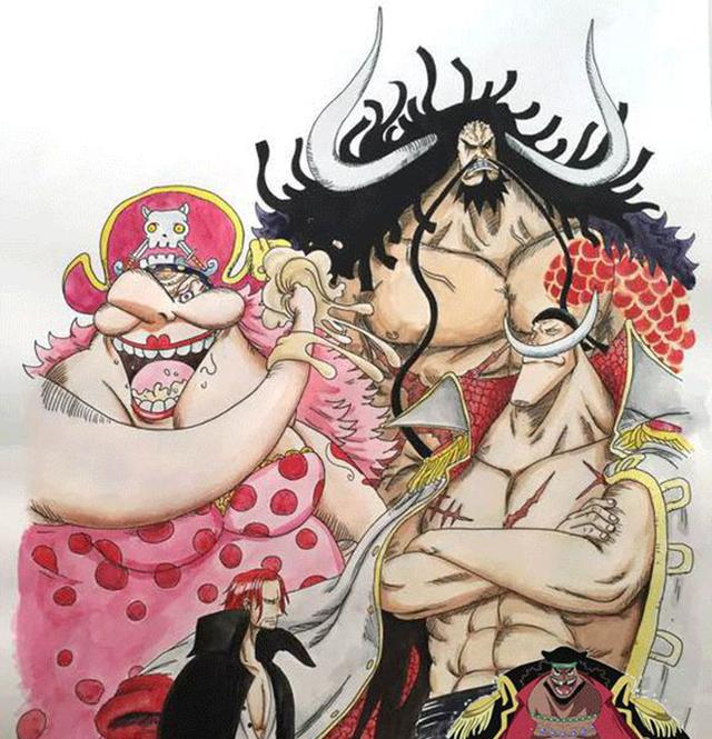 路飞|海贼王：四皇大妈吃瘪史，被甚平一拳打飞，被火灾打入大海