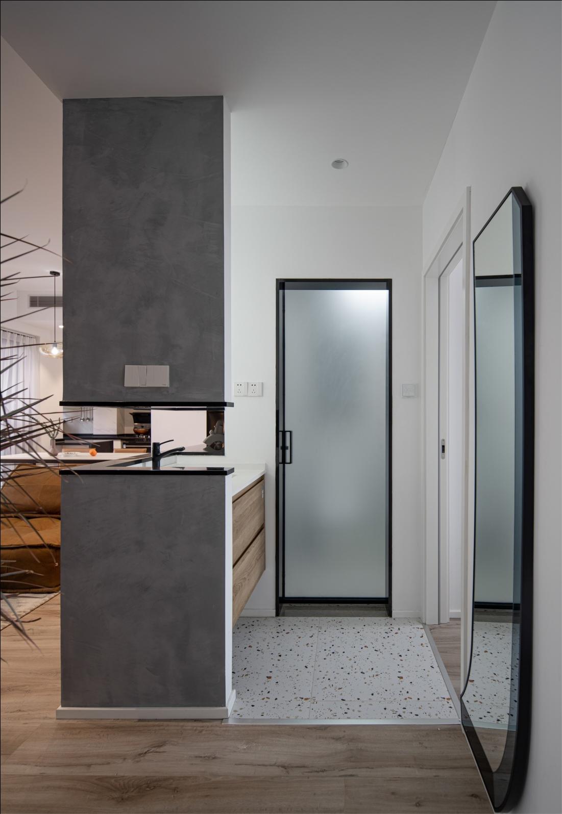 118㎡混搭两居,大胆的水泥墙设计,打造舒适感满分的家居!