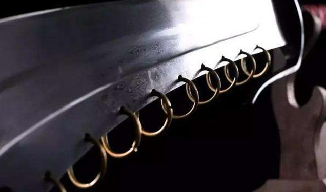 历史揭秘|古代大刀为什么装有铁环？有何用？工匠：看到刀上有9环的躲远点