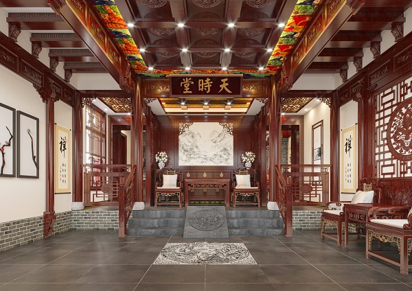 |中式设计｜别墅装修 回本溯源，中式风本来就很美。