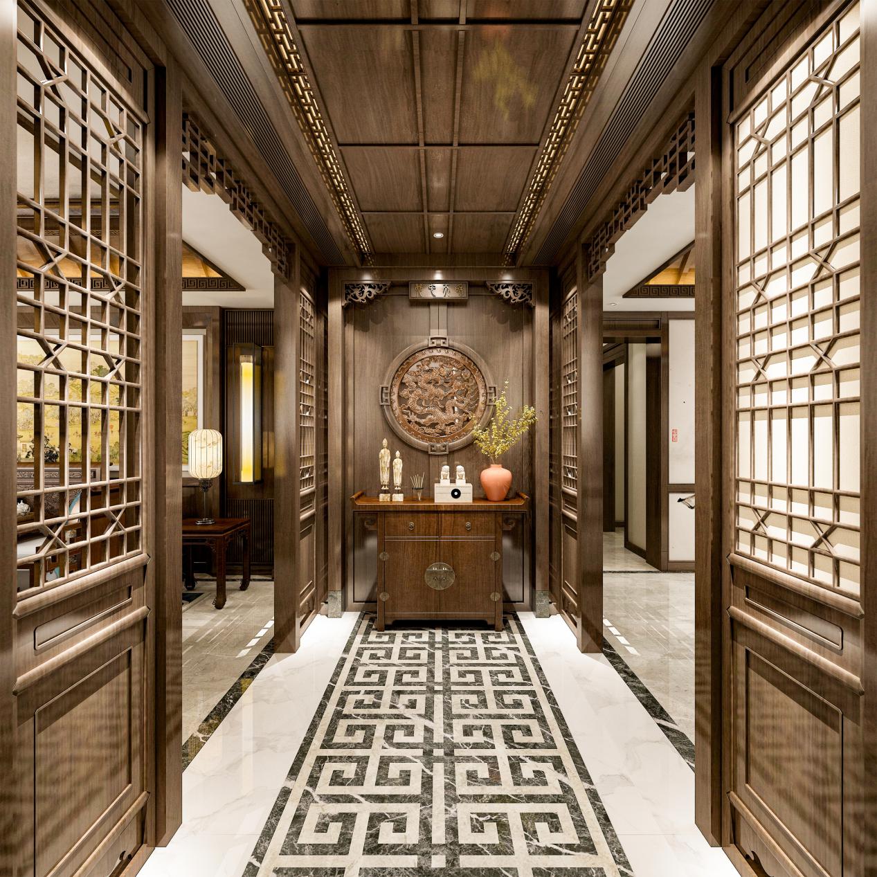别墅装修｜中式风格400㎡ 中式设计的故事，你愿意听么？