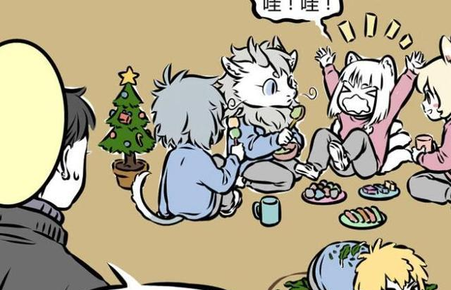 敖烈|非人哉:过家家星君充当火鸡,敖烈不会玩滑滑梯?