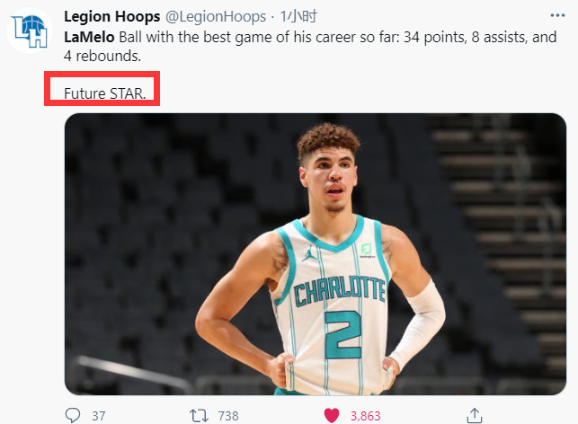 鲍尔|就在今天!拉梅洛鲍尔创造历史!成NBA最年轻34+8+0先生