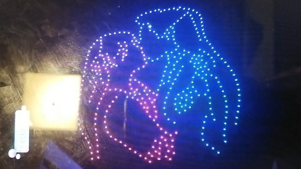 王鹤棣|排面好大！王鹤棣虞书欣的CP粉“棣欣引力”，弄400架无人机应援