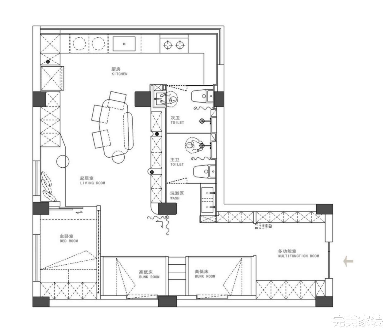爆改杭州二手老房,50㎡住下8口人!完工就成为小区“网红房”!