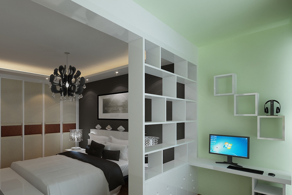 8款卧室隔断,玻璃、珠帘、电视墙、展示架,好看又好用