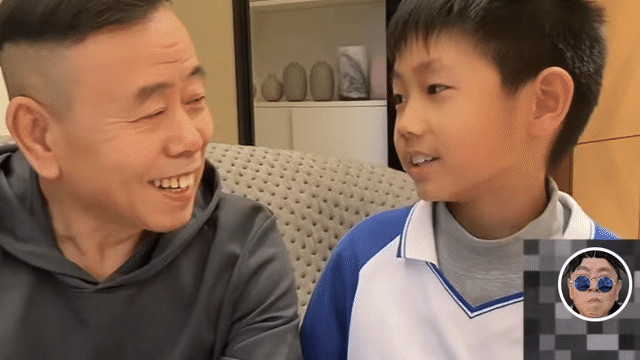 潘长江|潘长江9岁外孙太帅气，与姥爷五官神似气质不同
