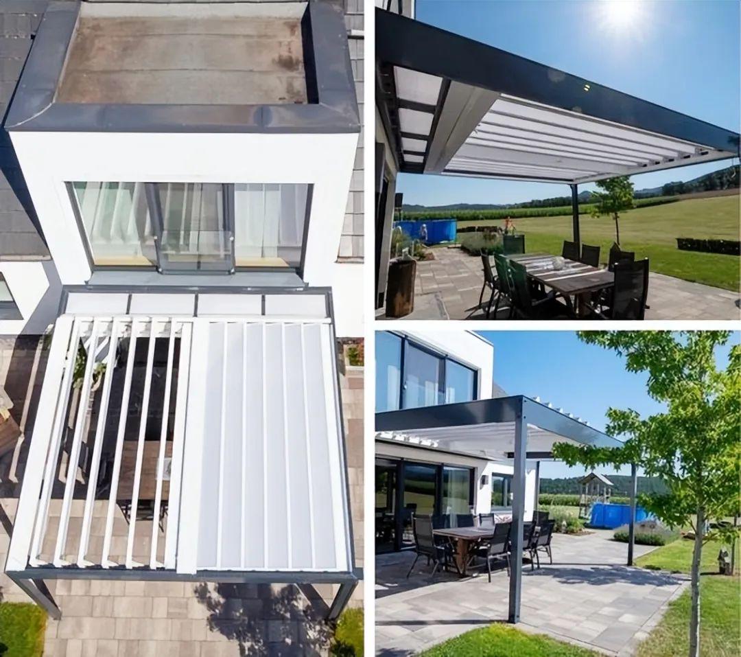 院子别忘记做遮阳,借鉴邻居这种装法,效果好,别提多方便了!