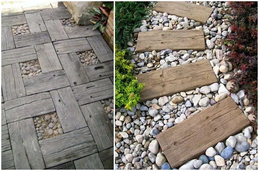 |庭院地面打算铺一条小道，用这9种组合，随便一种都不会让你失望