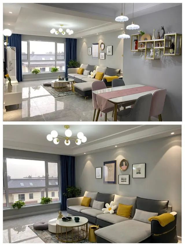 她家两居新房,装修北欧风格全屋花了12W,搭配效果真心漂亮