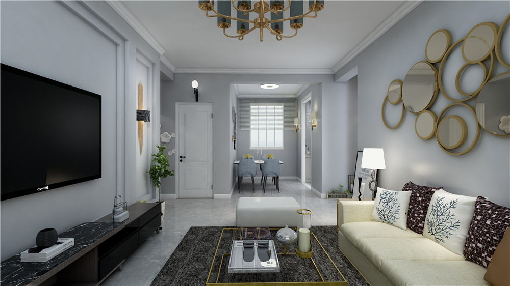 三室2卫装修客厅,摆放沙发、柜子和茶几,尺寸选不对!可糟心了