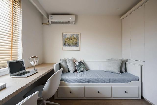 50㎡手枪户型,变身通透两居室,还规划出三个办公区,太实用了!