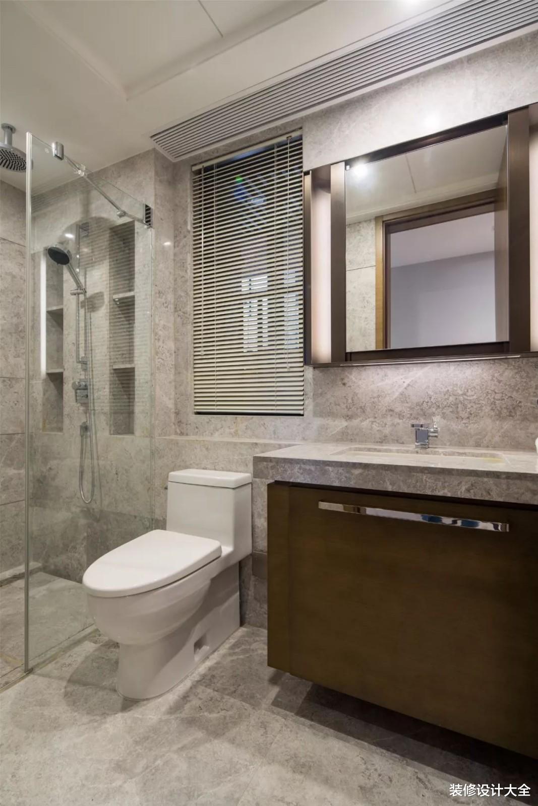 116㎡三房，复古木色家具搭配浅灰色墙面，时尚又大气！